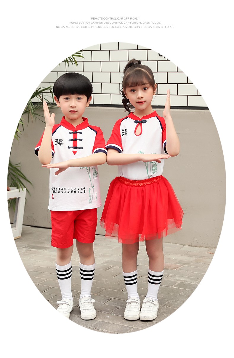 改良国风校服套装定做8869