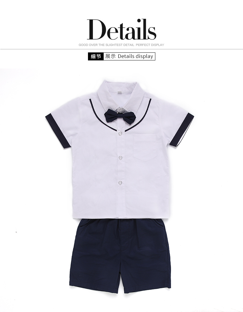 夏季简约时尚校服定做8876细节展示