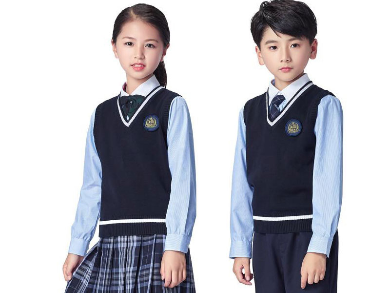 针织马甲校服