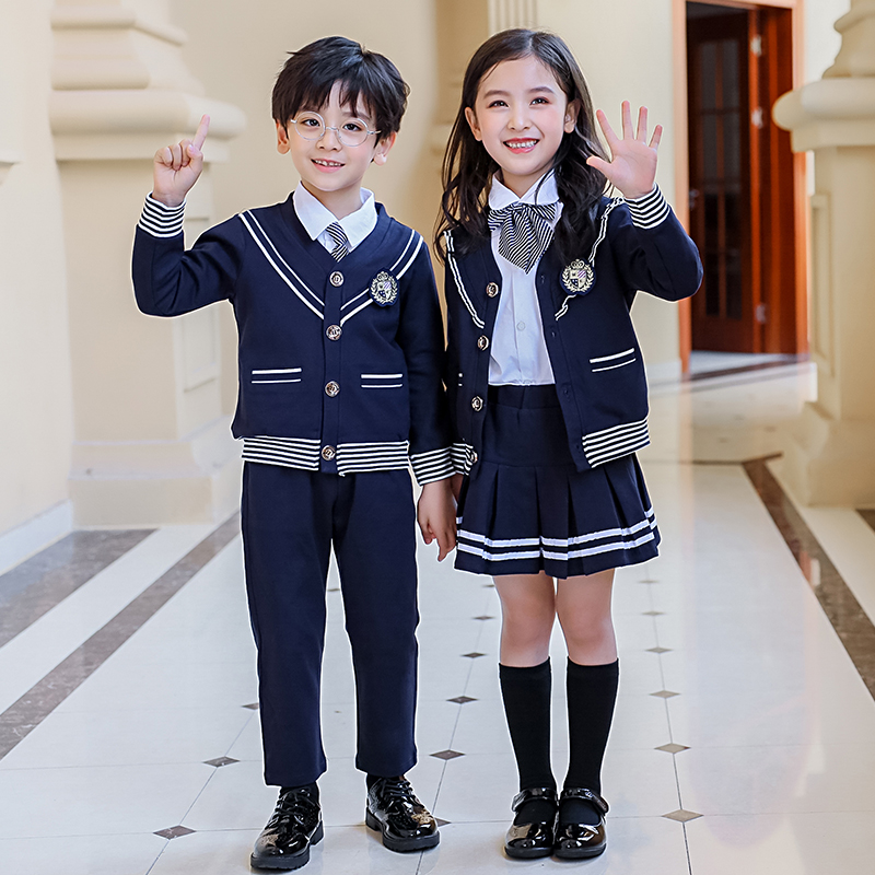 男女同款蓝色校服