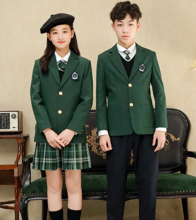 春夏季新款中学生学院风校服时尚简约毕业班服定制
